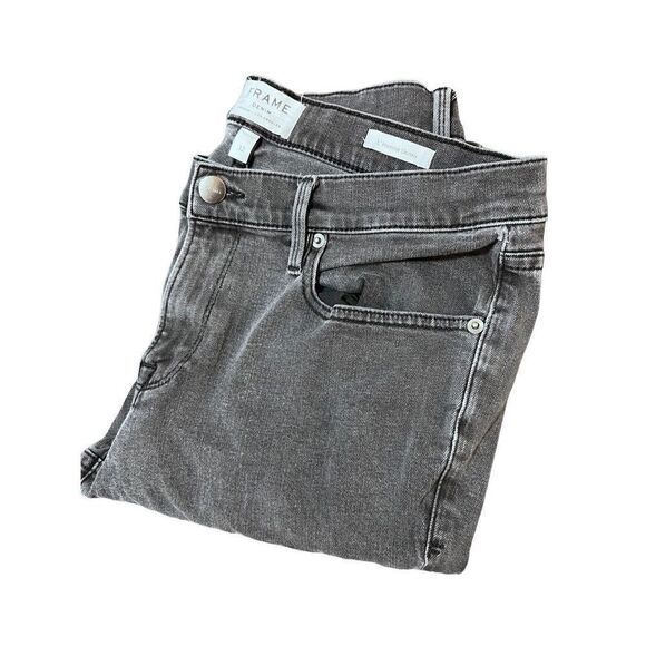 FRAME Denim L’Homme Skinny "Fade to Grey" Color Size 32 Men’s Unisex Jeans - Picture 5 of 17